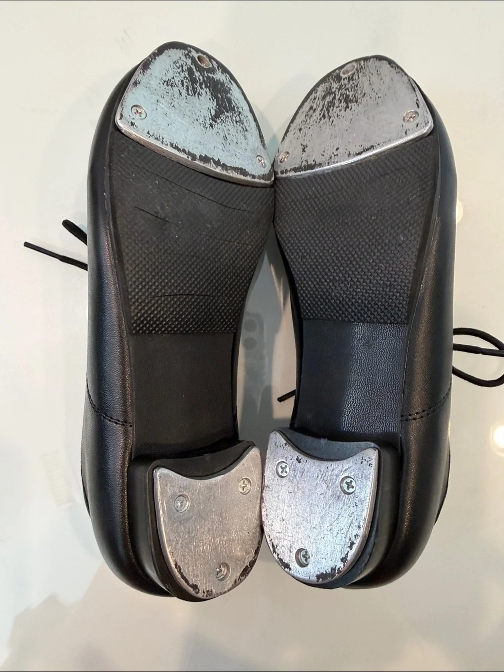 Stelle Black Kids Lace-Up Tap Shoes for Performance